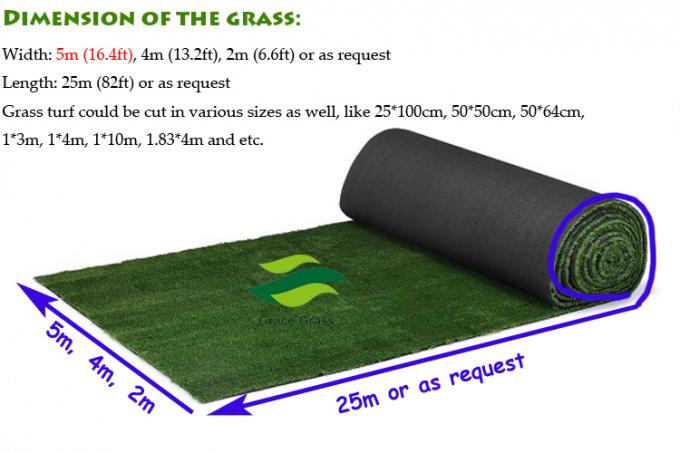 Refoulez la pelouse synthétique de forme pour 30mm de aménagement 14700 touffes/résistant UV de Sqm