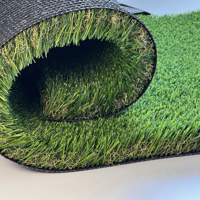 Décoration de plancher d'herbe artificielle 35 mm 2 * 25 m haute densité dans la cour arrière