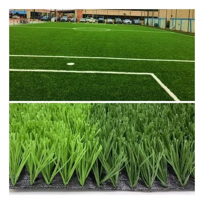 Herbe artificielle résistante UV du football avec les trous de drainage et le support de PP+Net